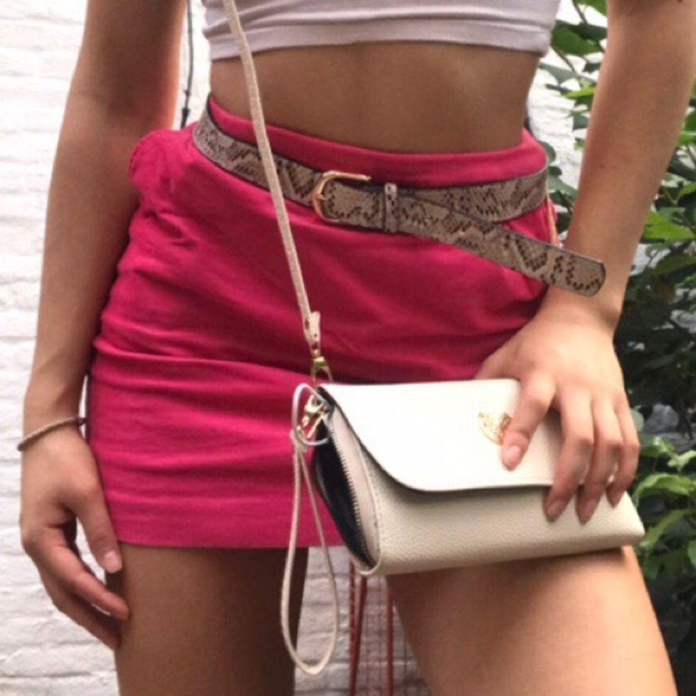 Hot pink H&M miniskirt